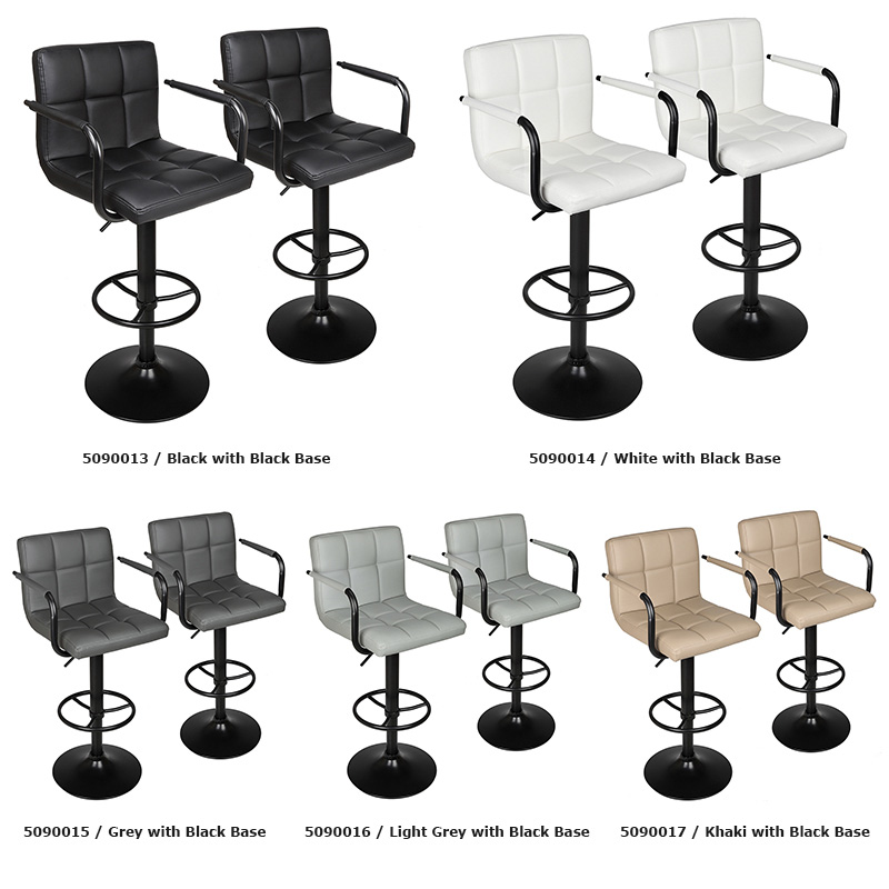 Wholesale Ergodesign Swivel Bar Stools With Backs And Arms And Black