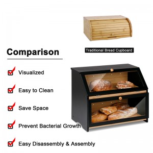 Large Capacity Countertop Bread Storage Box for Kitchen Counter
