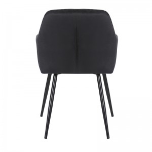 Black Velvet Dining Chairs for Dining Room