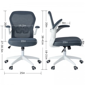 ERGODESIGN Ergonomic Mesh Office Chair with Adjustable Armrest for Home and Office Use