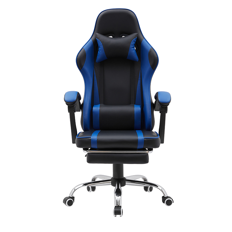 ERGODESIGN Gaming Chair with Lumbar Support Footrest Armrest Headrest Ergonomic Rolling Swivel Gaming Chair