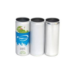 Sleek can 330ml size aluminium can factory supplier with easy open lid