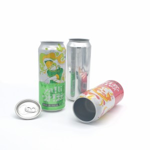 Custom wholosale 500ml standard aluminum metal can for beer beverage packaging