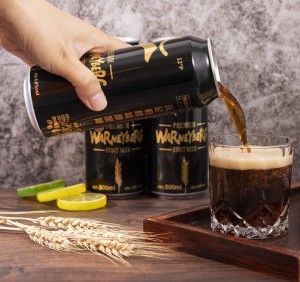 OEM brand 500 ml 1000 ml canned extra strong Stout dark beer