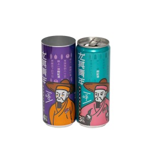 Sleek can 330ml size aluminium can factory supplier with easy open lid