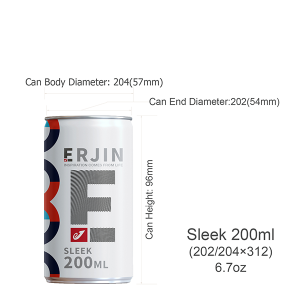Sleek aluminum can 200ml