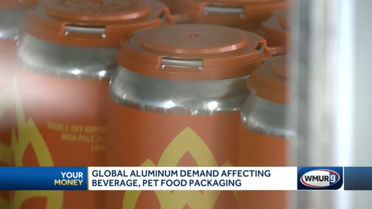 Global aluminum demand affecting beverage, pet food packaging