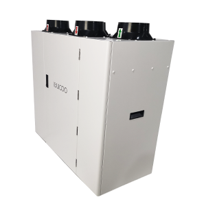 Bypass Balance CO2 a me ka Oxygen Vertical Wall-mounted 250-500CBM ERV Recuperator Ventilation System
