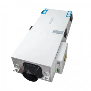 300CMH Innendørs takmontert enveis ventilasjonssystem med PTC-varme for boligventilasjon H12-filtre