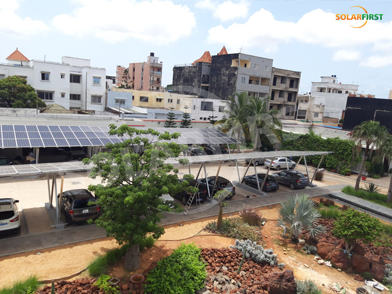 Proyek Carport Fotovoltaik Senegal 120KW