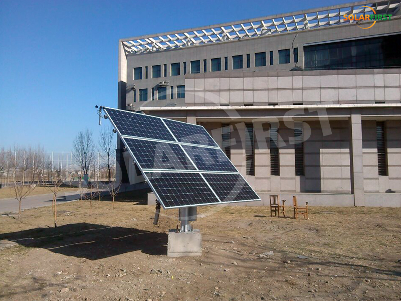 1.8KW dual-axis tracking project ng Tianjin University of Commerce