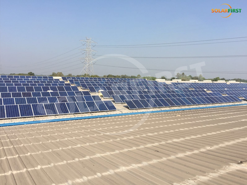 15 МВт рэгуляваны кранштэйн для даху ў Індыі