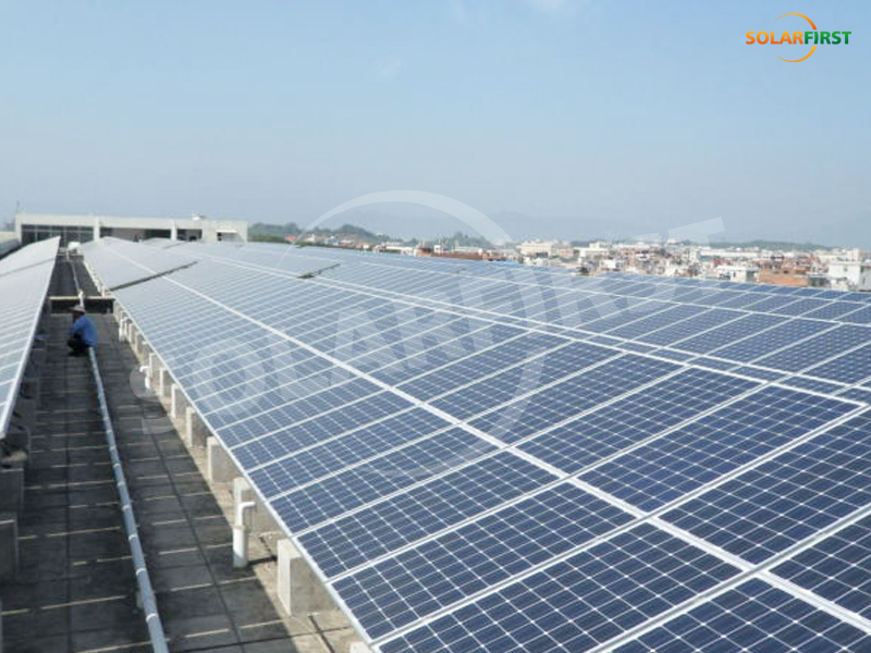 Shandong 60KW tak aluminium stödprojekt