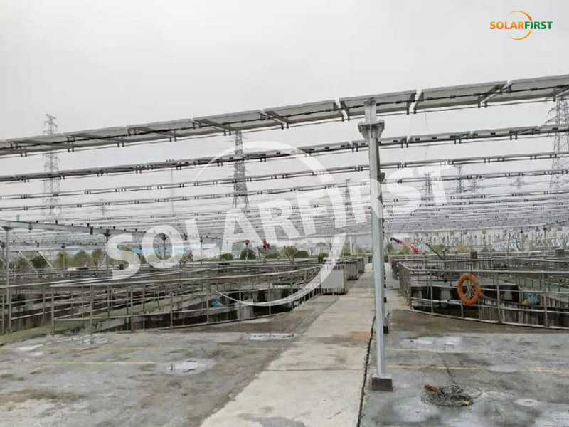 Projet de support de câble de suspension flexible de 2,9 MWc à Hunan Changsha - Usine de traitement des eaux usées
