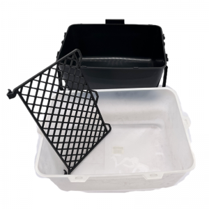 Chinese high quality plastic paint bucket with handle, liner, grid