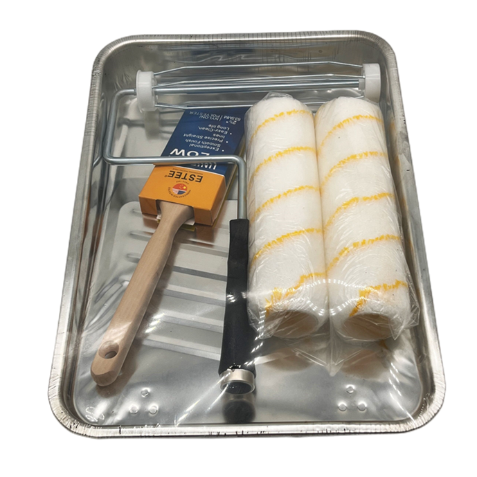 Wholesale  Polyester Paint Roller  - Chinese manufacturer paint tool kit with paint tray, paint brush, paint roller for paint decoration – Yashi
