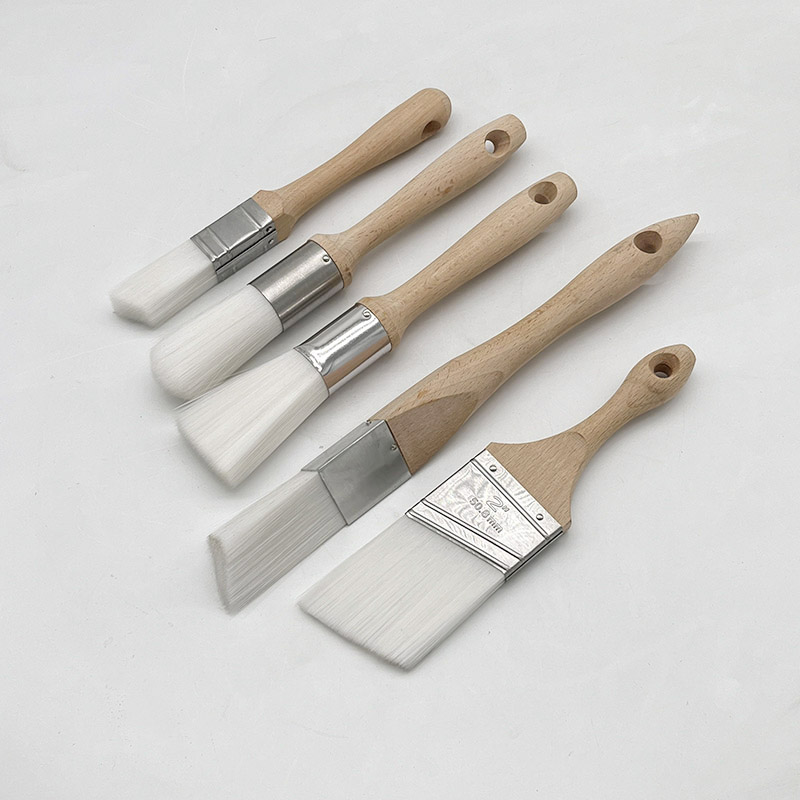 Low price for  Roller Brush For Stain  - Zibra Grip-n-Glide Chalk Paint Wax Brush Set With Different Styles – Yashi