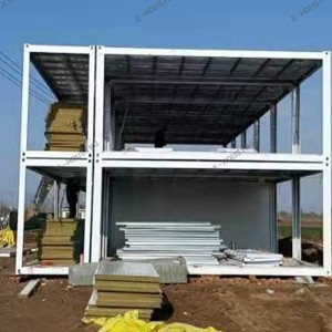 Lyxiga 40 fots fraktcontainerhem Snabb installation Plattpackcontainer Prefabricerat hus Levande prefabricerat hus