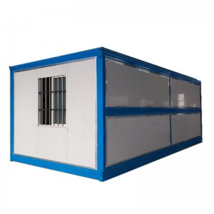 Casa container pieghevole prefabbricata mobile di lusso da 20 piedi pieghevole comoda casa modulare prefabbricata con servizi igienici in vendita