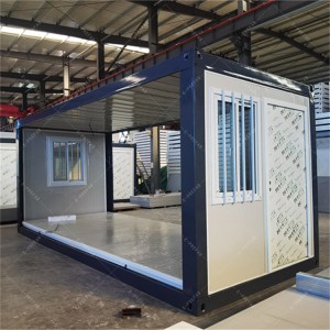 Casa container pieghevole prefabbricata modulare economica mobile prefabbricata a installazione rapida in 10 minuti