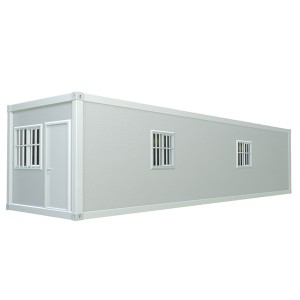 40 ft Pre Fabricated Light Steel Frame House Labor Dormitory Flatpack Military Construction Container House Office