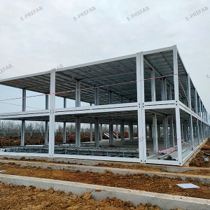 40 ft Pre-fabrizéiert Liicht Steel Frame House Labor Dormitory Flatpack Militärbau Container House Office