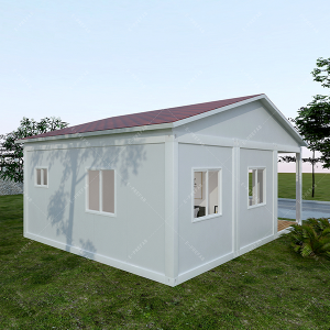 ການອອກແບບທີ່ທັນສະໄຫມ 20ft Customized Luxury Container Tiny House Prefabricated Houses Modular Prefab Building House With Peaked Roof