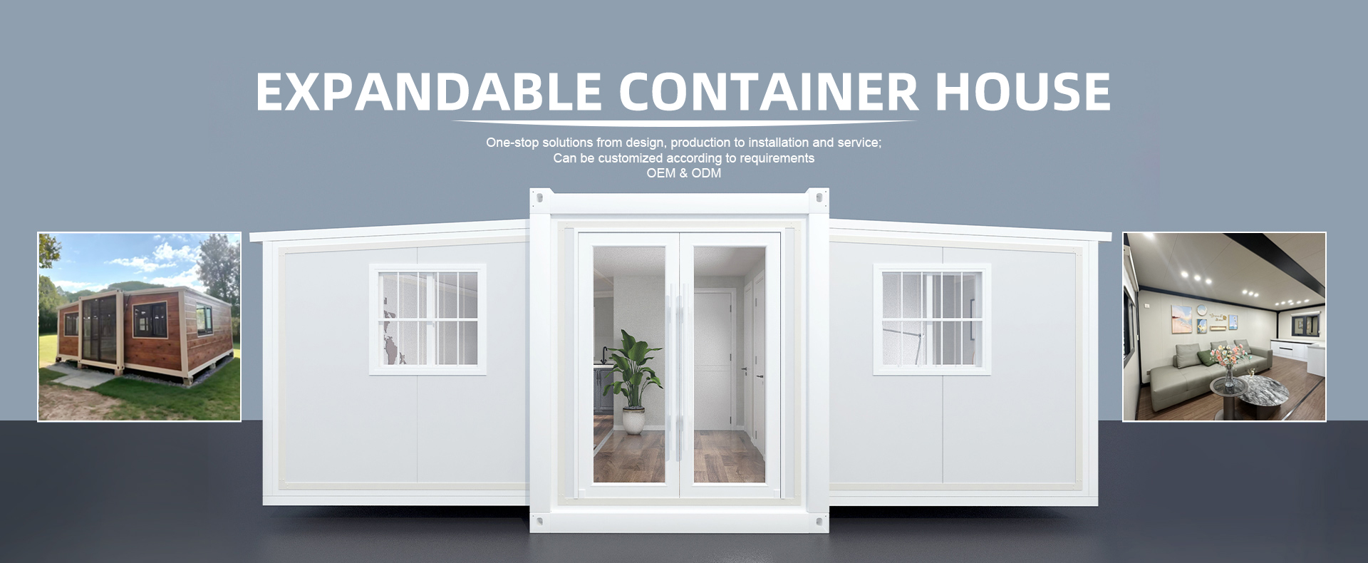 Expandable container house Banner01