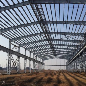Steel Structure Framed Commercial Office Building Structural Steel Truss Prefabricated Warehouse Construction with Drawing