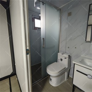 Casa de contedores ampliable con baño completo Casas prefabricadas baratas Casa de contedores ampliable á venda en China