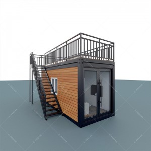 Gamyklinis konteinerinis namas surenkamasis nešiojamasis nedidelis namas moduliniai namai maži namai lengvo plieno vilos surenkamieji namai