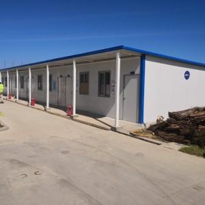 China Supplier Double-C Large-Span Steel Structure Sandwich Panel Prefab House Military Camp/Hotel/Warehouse For Sale