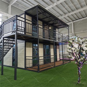 ផ្ទះវីឡា Prefab ដែលអាចបត់បាន Fast Buildable Waterproof Expandable Container House Insulated Prefabricated Folding Mobile Home Portable Home