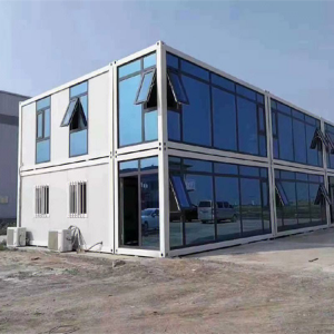 Prefab modular container office building prefabricated steel structure flat pack container house for sale