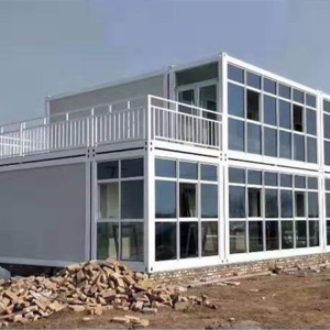 Prefab modular container office building prefabricated steel structure flat pack container house for sale