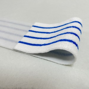 파란 줄무늬를 가진 최고 오염 제거 기능 가구 처분할 수 있는 극세사 바닥 청소 대걸레 패드
