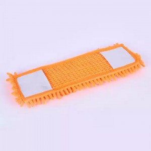 Microfiber Chenille Flat Floor Cleaning Mop Pads With Pocket
