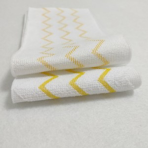 Wegwerp Microfibre Mop Pad Yellow Stripe