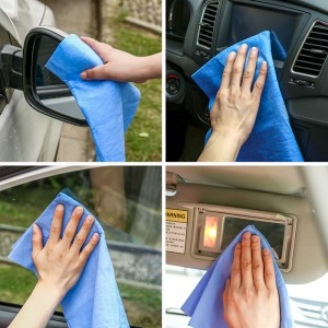 Pano de limpeza para lavagem de carro PVA de secagem rápida Shammy Pano de limpeza reutilizável de couro camurça Toalha de limpeza de carro