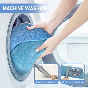 Mopas de microfibra lavables para limpeza de pisos Almohadillas reutilizables para mopas de microfibra