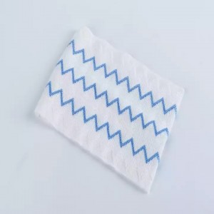 Esun 30X30Cm Blue Lines Customizable Size Disposable Microfiber mop pads