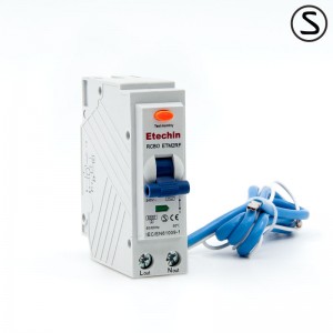 OEM Rcbo 3 Phase Manufacturer –  1P+N, RCBO, B, C curve, ETM2RF, Residual Current Breaker with Over-Current protection, plug in – Etechin