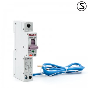 China wholesale Ac Type Rcbo Factory –  1P+N, RCBO, B, C curve, ETM3RF, Electronic Residual Current Breaker with Over-Current protection, din rail – Etechin