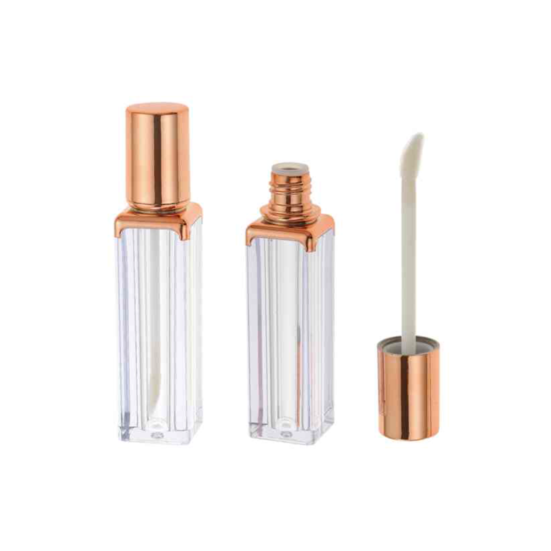 Factory selling Colored Lip Gloss Tubes - 5ml Personalized Square Lip Gloss Tube Empty Bottles With round shaped Wand For Mini lip glzae containers Mirror Cases Unique Boxes Cute lipgloss packagin...