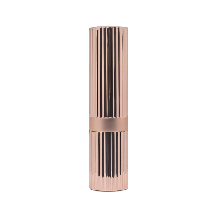 Reliable Supplier Unique Lipgloss Tubes - Metal Rose Gold Lipstick Tube Aluminum Designer Personalised Fancy unique Lipstick Case packaging – EUGENG