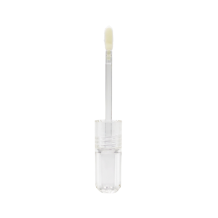 Cylindrical 5ml Lipgloss Tube With Brush Applicator Reusable Lip Gloss Applicator
