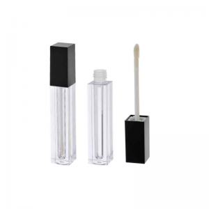 Factory Supply Gradient Lip Gloss Tubes - 5ml Personalized Lip Gloss Square Tube Empty Bottles With black Wand For lip oil packaging Unique case Cute containers for lip gloss  – EUGENG