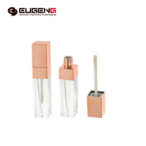 Reasonable price for Gold Lip Gloss Containers - 7ml Empty Lip Gloss Tubes with Wand gold Square Bottles for lip oil cases Cute unique tube for lipgloss Personalized containers packaging OEM ̵...