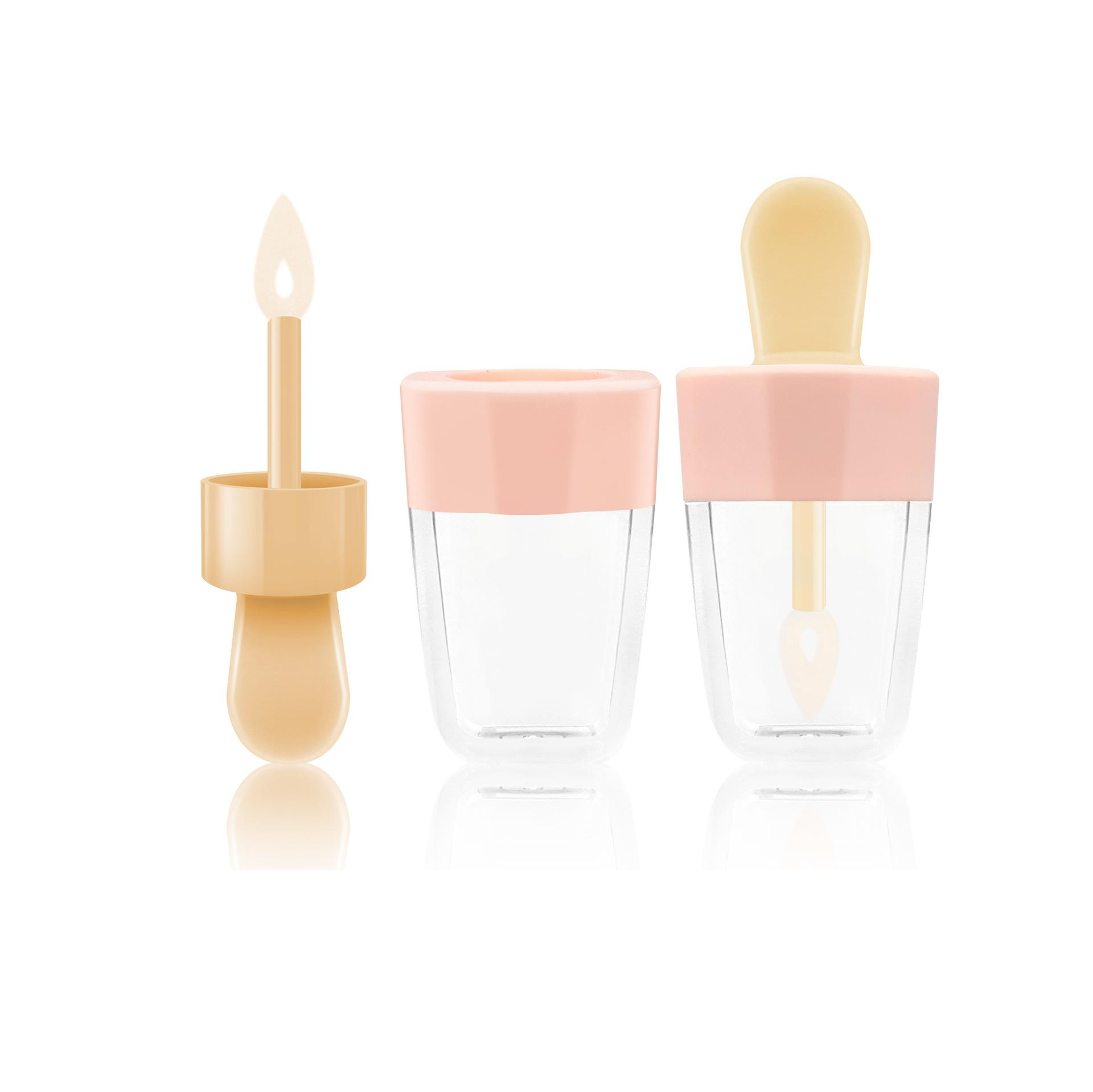 Hot New Products Lipstick In Gold Case - 6ml cute ice cream Lipgloss Tube empty Lip Gloss Containers fun bottle bank Lip Palette – EUGENG