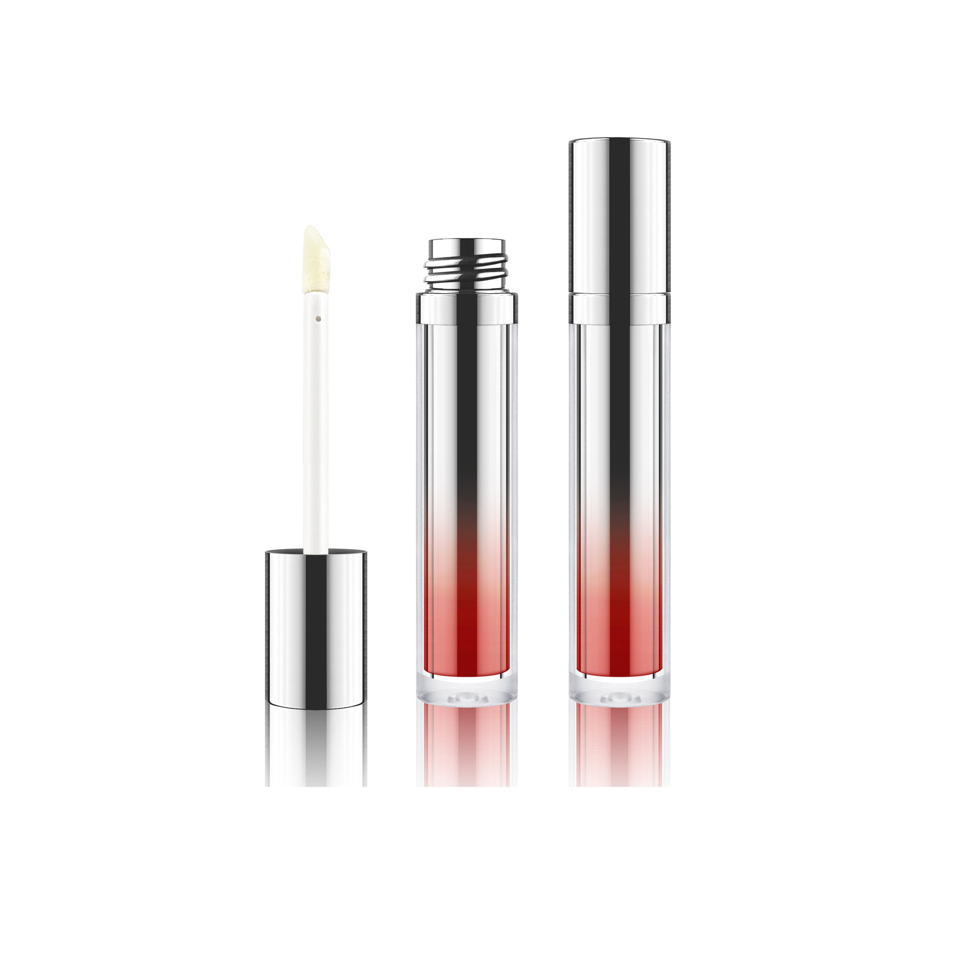 OEM/ODM Factory Gold Lip Gloss Tubes - cylinder unique round cute  Lipgloss Tube empty Lip Gloss Containers liquid lipstick bottle  with brush tip applicator – EUGENG